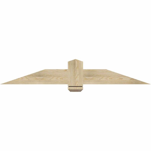 Ekena Millwork Eugene Rough Sawn Timber Gable Bracket, Douglas Fir, 60"W x 10"H x 2"D x 6"F, 4/12 Pitch GBW060X10X0206EUG00RDF - main